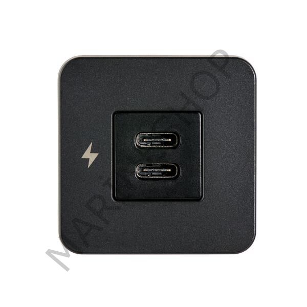TILE-USB-C/USB-C ŞARJ SOKETİ, SİYAH ÇERÇEVE