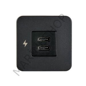 TILE-USB-C/USB-C ŞARJ SOKETİ, SİYAH ÇERÇEVE