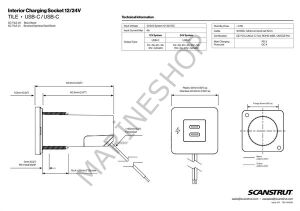 TILE-USB-C/USB-C ŞARJ SOKETİ, SİYAH ÇERÇEVE