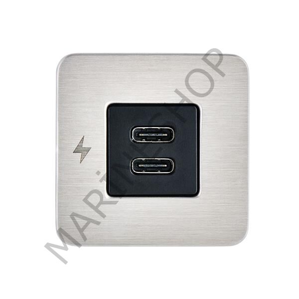 TILE-USB-C/USB-C ŞARJ SOKETİ, SİYAH ÇERÇEVE