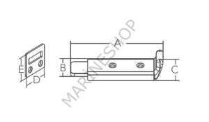MARINE TOWN SÜRGÜ KİLİT 123X30MM