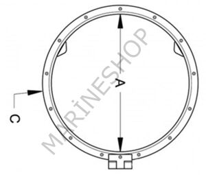 Yuvarlak modern hatch 610mm