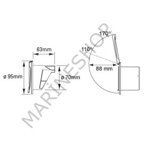 MİKSER İÇİN GÖMME YUVA, YUVARLAK, KROMAJ