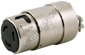 Hubbell 220V paslanmaz çelik marin fiş