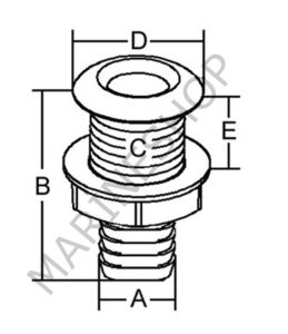 Egzoz çıkışı B 146 C 88MM D118MM