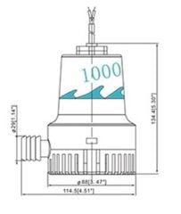 SEAMAXX Sintine Pompası 1000Gph 24V
