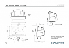 SPR-7-RM 7 EKRAN İÇİN BEYAZ POD. RAYA MONTAJ