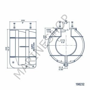 NUOVA RADE PERVANE KORUYUCU,25-35 HP,Ø29CM,TURUNCU