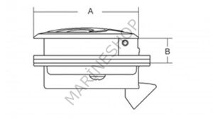 Paslanmaz Çelik Gömme kulp 61mm Kilitsiz