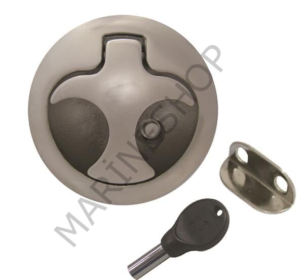Paslanmaz Çelik Gömme kulp 61mm Kilitli