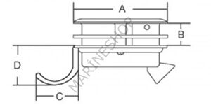 Gömme kulp 61mm
