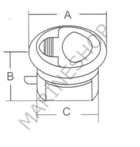Gömme kulp kilitli 60mm